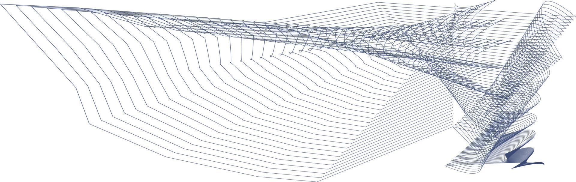 vagues abstraites ligne graphique sonique ou image vectorielle d'onde sonore vecteur