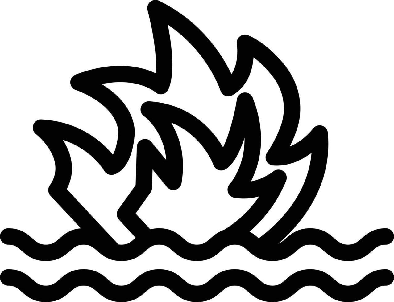 illustration vectorielle d'eau d'incendie sur fond. symboles de qualité premium. icônes vectorielles pour le concept et la conception graphique. vecteur