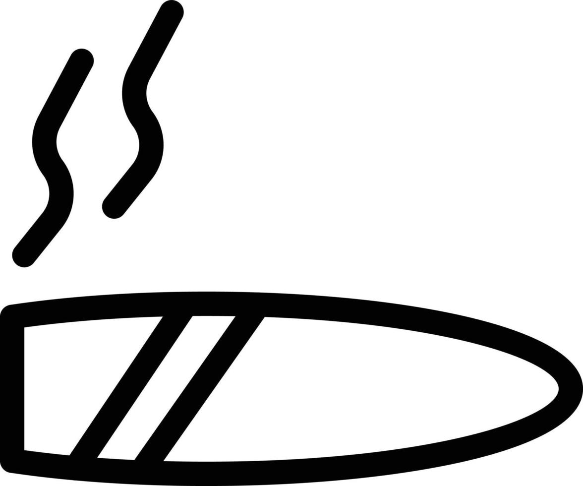 illustration vectorielle de cigare sur fond.symboles de qualité premium.icônes vectorielles pour le concept et la conception graphique. vecteur