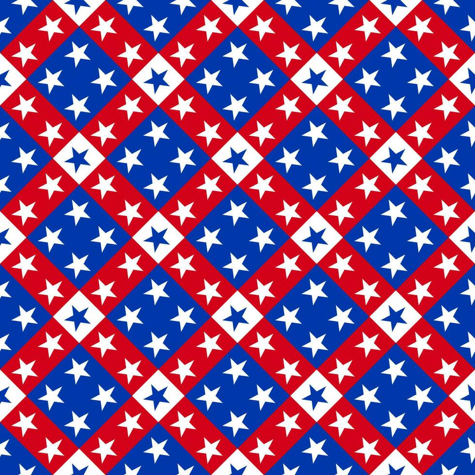 arrière-plan harmonieux avec une alternance de couleurs rouges et bleues qui conviennent à l'équipe de la fête de l'indépendance des États-Unis. vecteur