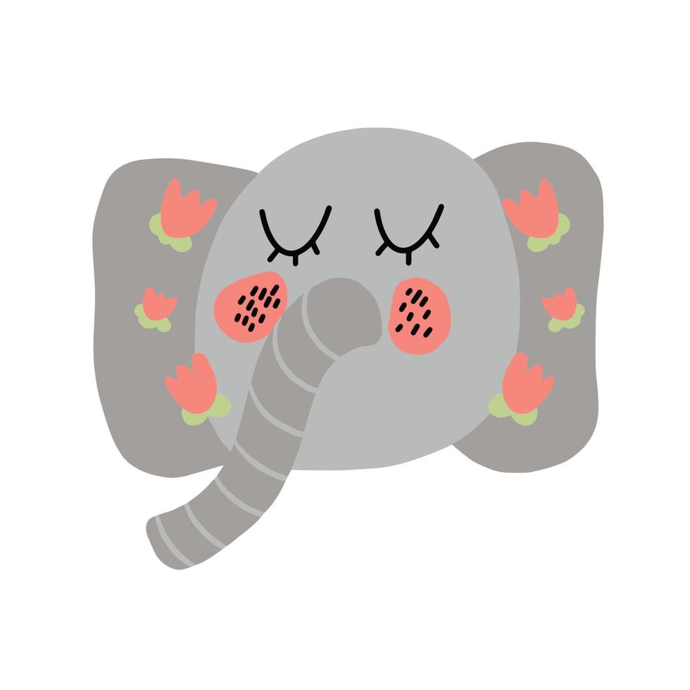 illustration d'éléphant vecteur mignon