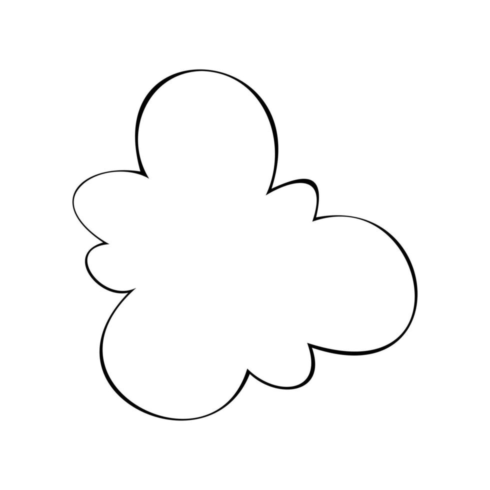 illustration vectorielle de nuages. icônes pour les applications d'impression ou Web. eps 10 vecteur