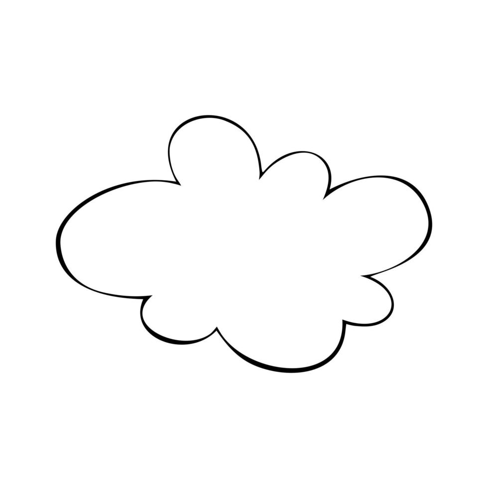 illustration vectorielle de nuages. icônes pour les applications d'impression ou Web. eps 10 vecteur