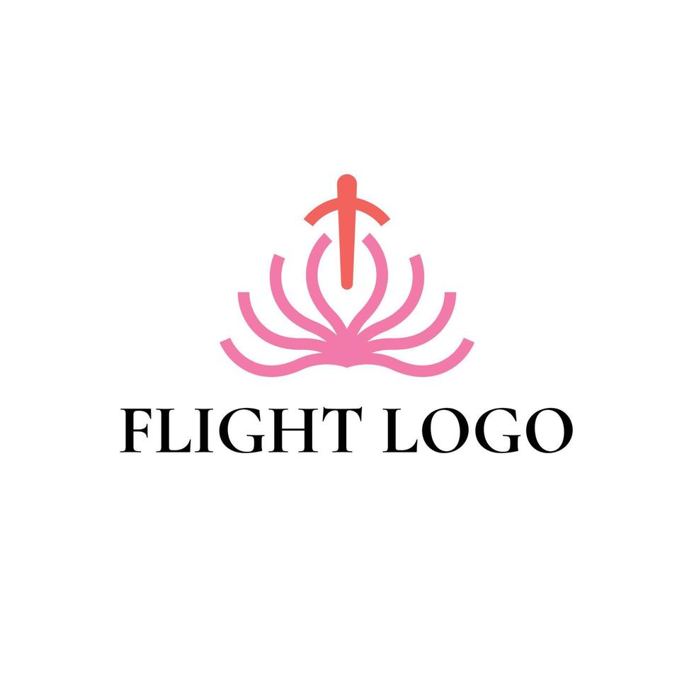 logo de vol de lotus vecteur