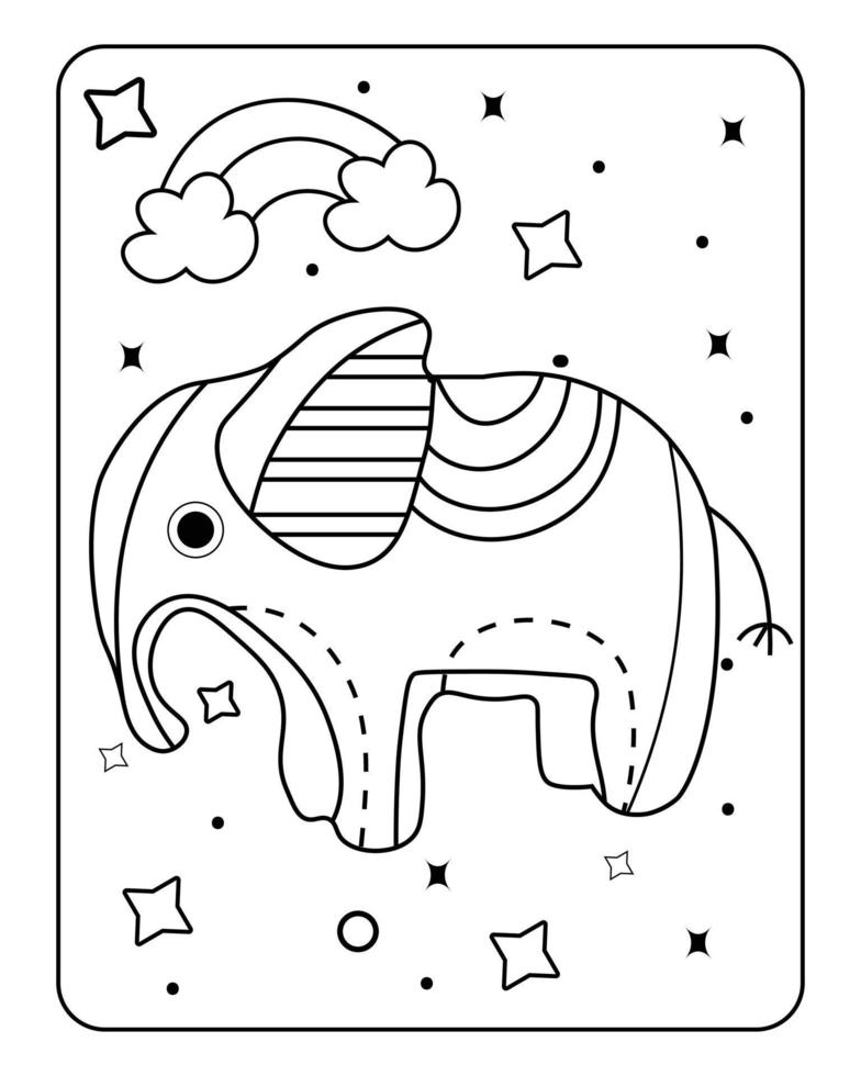 coloriage kawaii, coloriage pour enfants, coloriage kawaii pour enfants vecteur