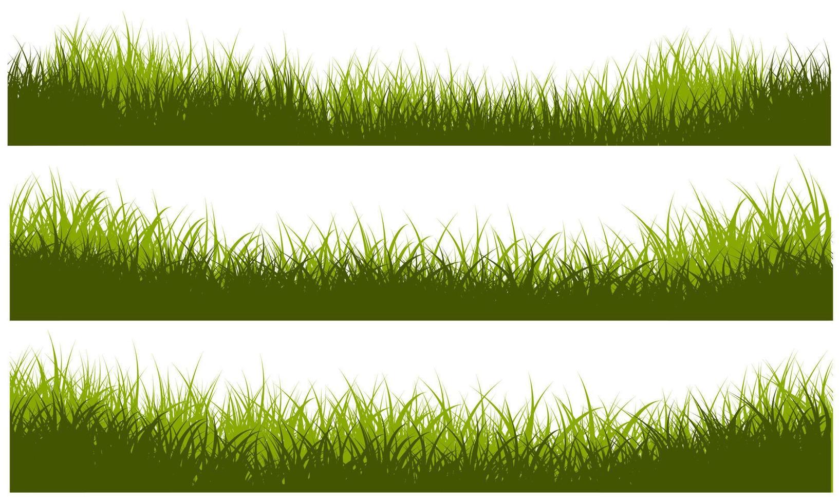 bordure d'herbe, vecteur de bord herbeux pro