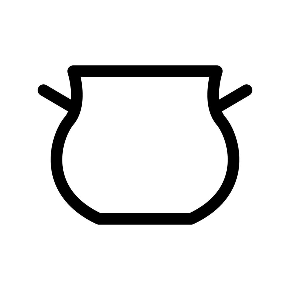 modèle d'icône de casserole vecteur