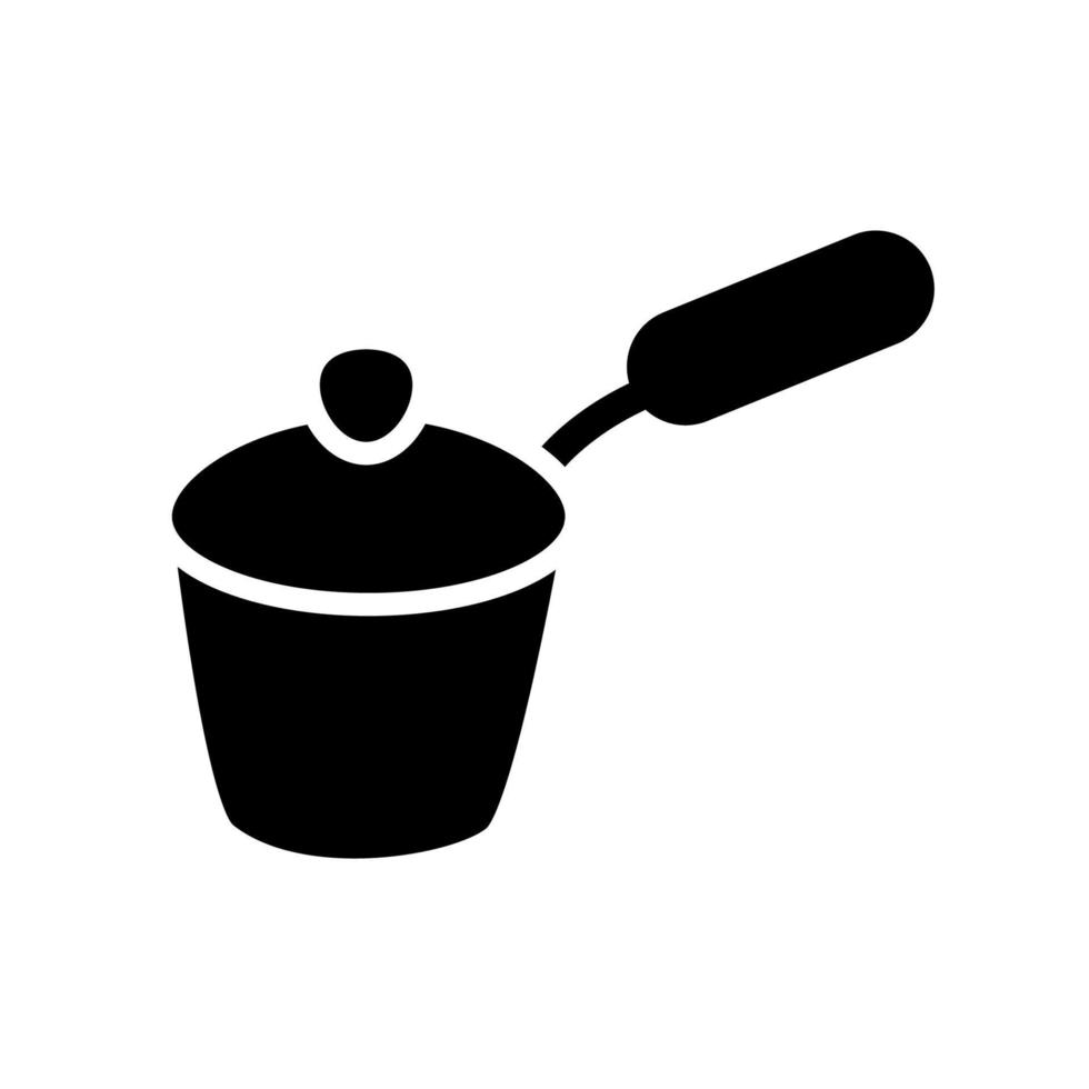 modèle d'icône de casserole vecteur