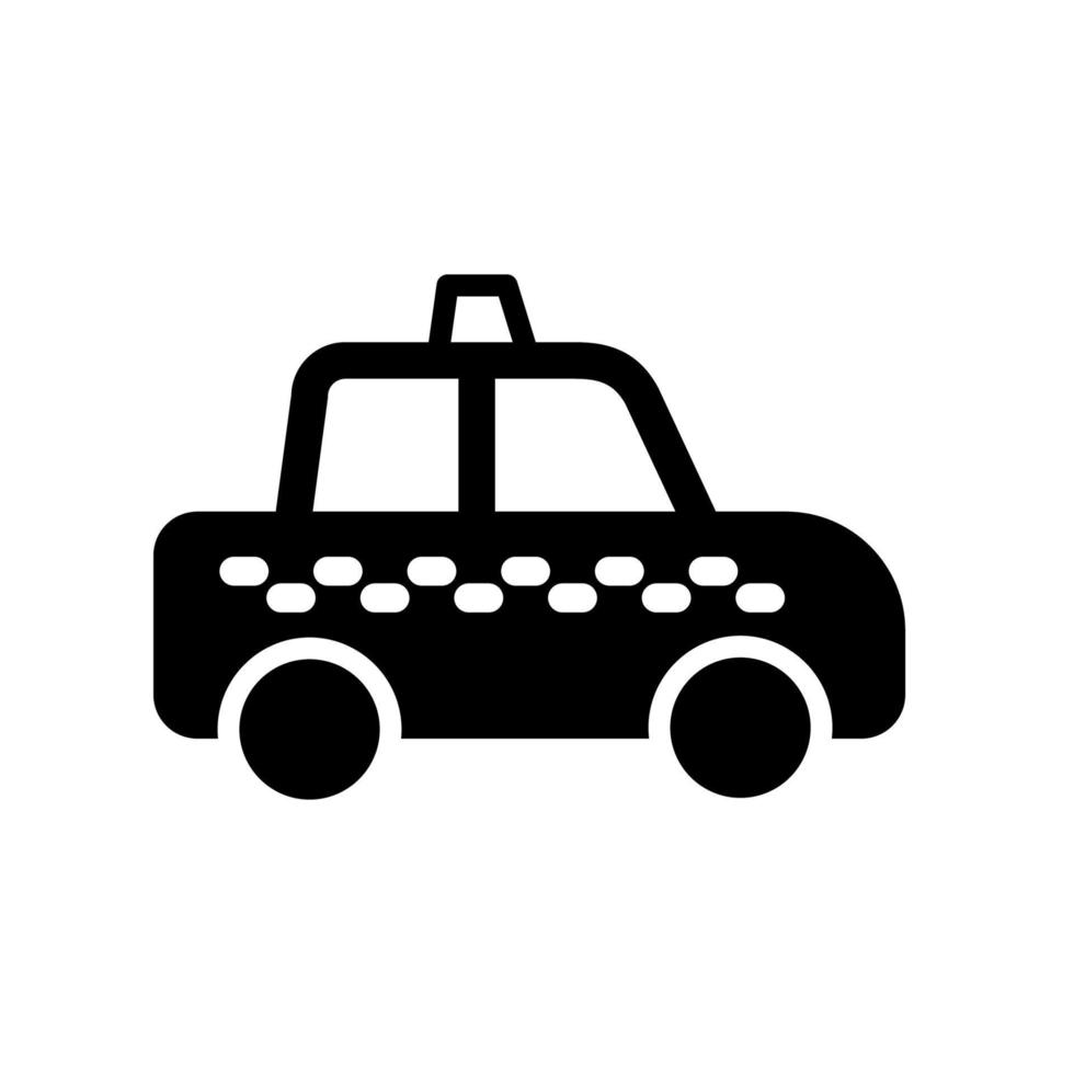 modèle d'icône de taxi vecteur