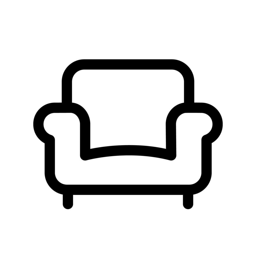 modèle d'icône de canapé vecteur