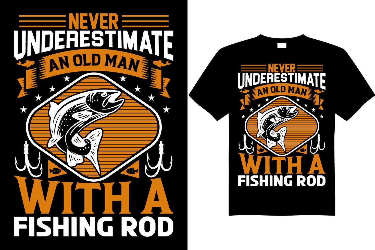 téléchargement gratuit de conception de t-shirt de pêche vecteur