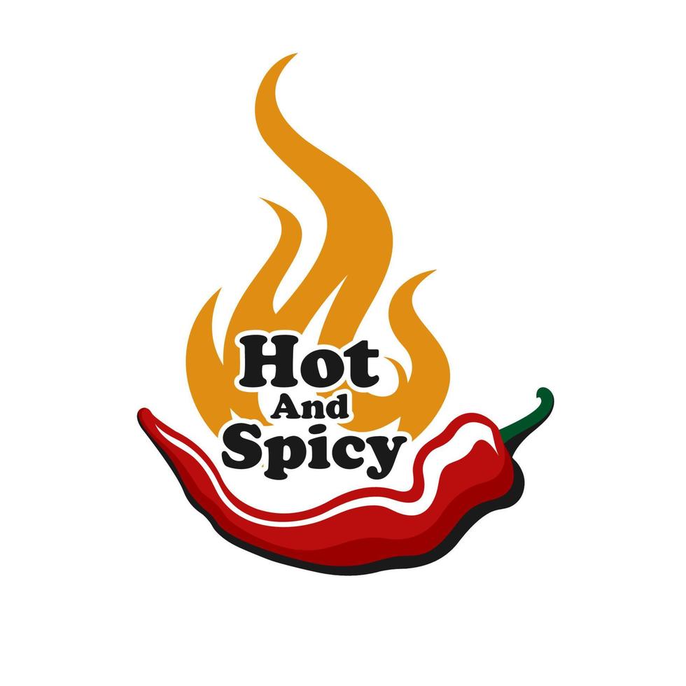 red hot chili logo conçoit vecteur de concept, modèle de conceptions de logo de poivre épicé