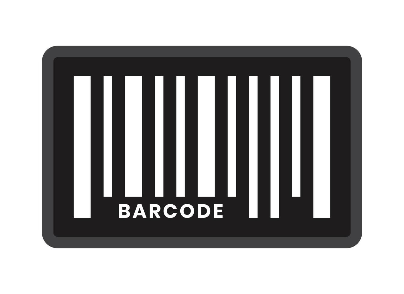 icône vectorielle plate un code à barres d'inventaire d'entreprise ou un code à barres pour les applications et les sites Web vecteur