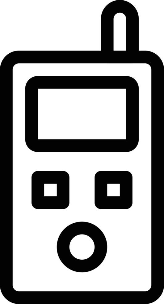 illustration vectorielle de walkie sur fond.symboles de qualité premium.icônes vectorielles pour le concept et la conception graphique. vecteur