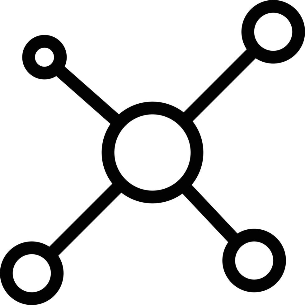 illustration vectorielle de molécule sur un fond. symboles de qualité premium. icônes vectorielles pour le concept et la conception graphique. vecteur