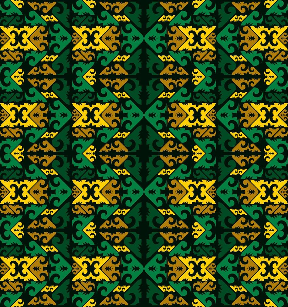 motif harmonieux de motif ethnique dayak.motif de tissu indonésien traditionnel.motif bornéo. inspiration de conception de vecteur. textile créatif pour la mode ou le tissu vecteur