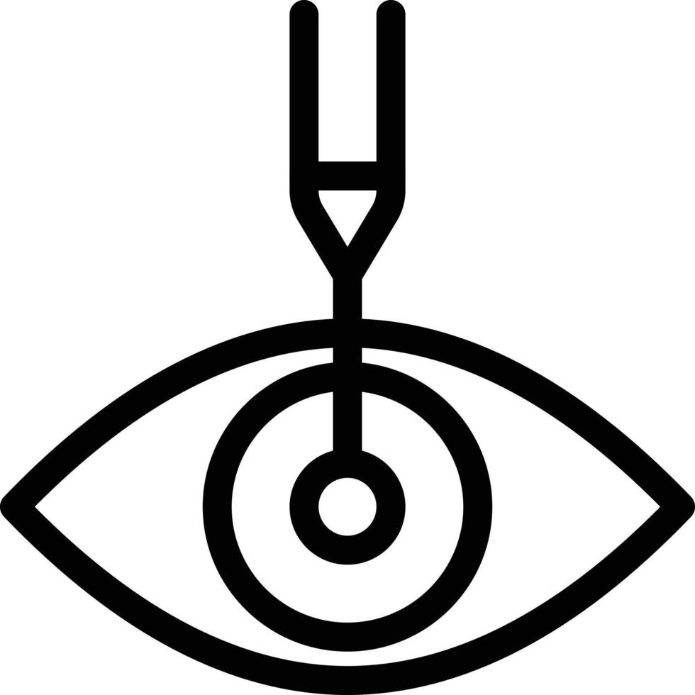 illustration vectorielle de chirurgie oculaire sur fond.symboles de qualité premium.icônes vectorielles pour le concept et la conception graphique. vecteur
