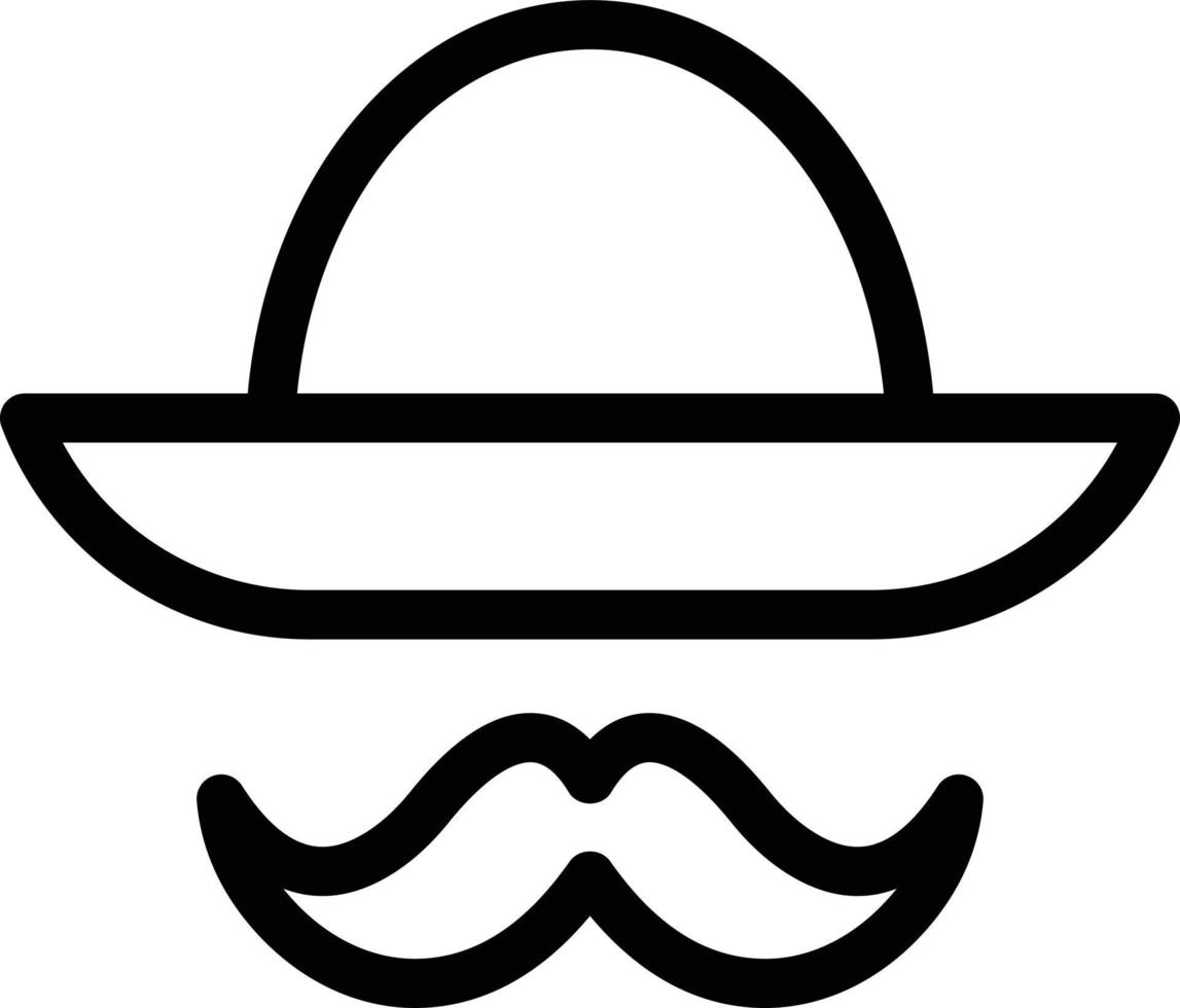 illustration vectorielle sombrero sur fond.symboles de qualité premium.icônes vectorielles pour le concept et la conception graphique. vecteur