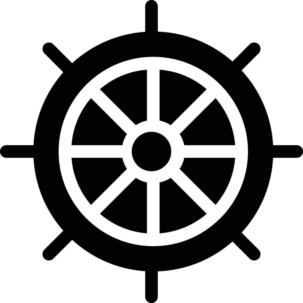 illustration vectorielle de roue de bateau sur fond.symboles de qualité premium.icônes vectorielles pour le concept et la conception graphique. vecteur