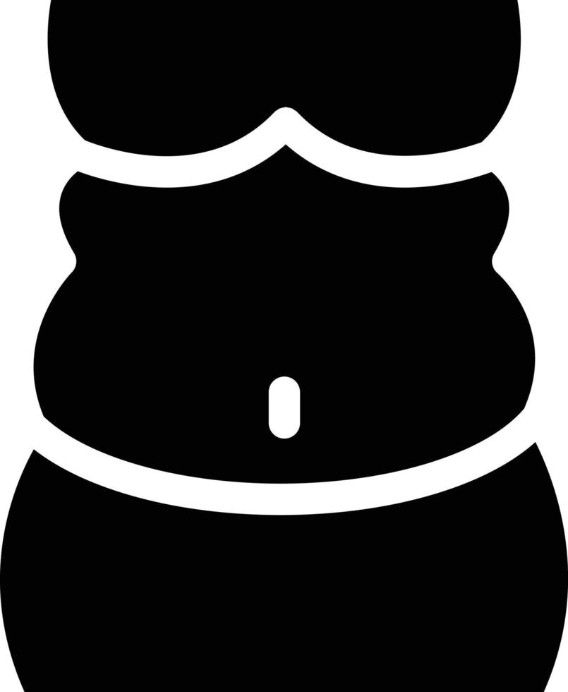 illustration vectorielle de ventre sur un fond. symboles de qualité premium. icônes vectorielles pour le concept et la conception graphique. vecteur