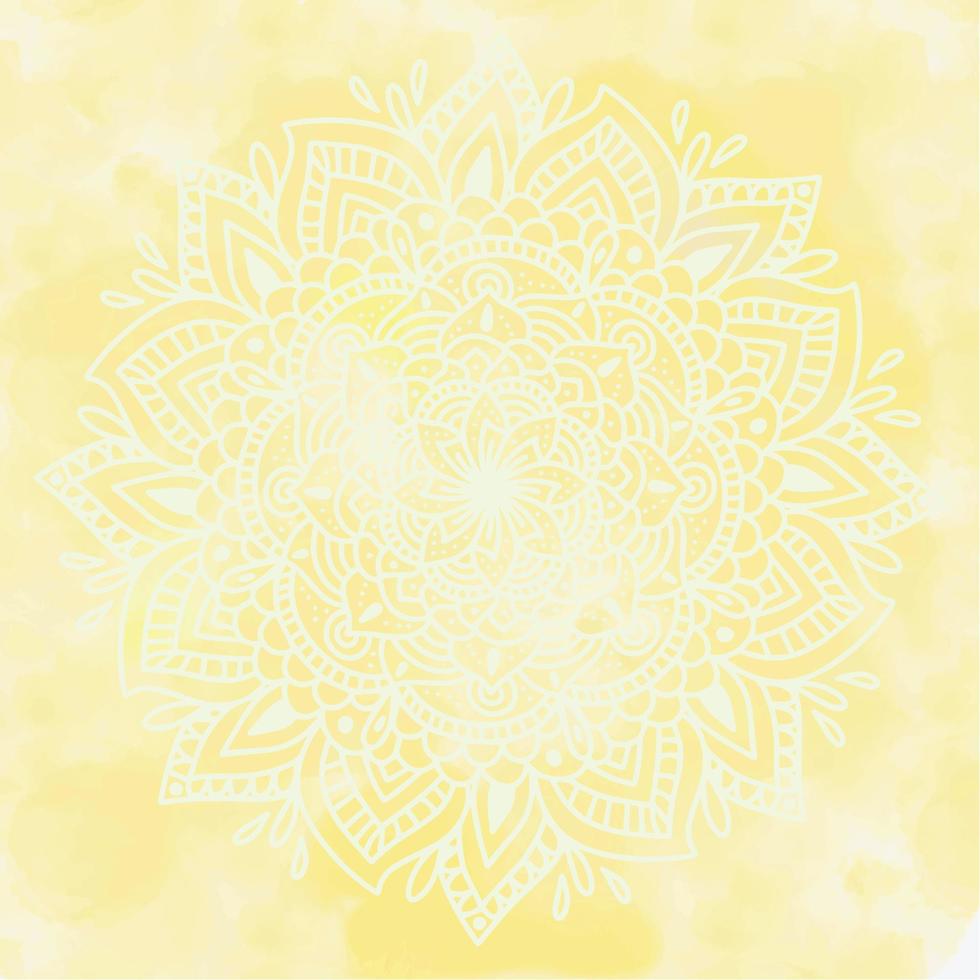 pinceau aquarelle jaune papier texturé aquarelle fond abstrait dégradé avec des taches irrégulières. fond de ciel de nuage jaune. conception de modèle vintage positif mignon. vecteur