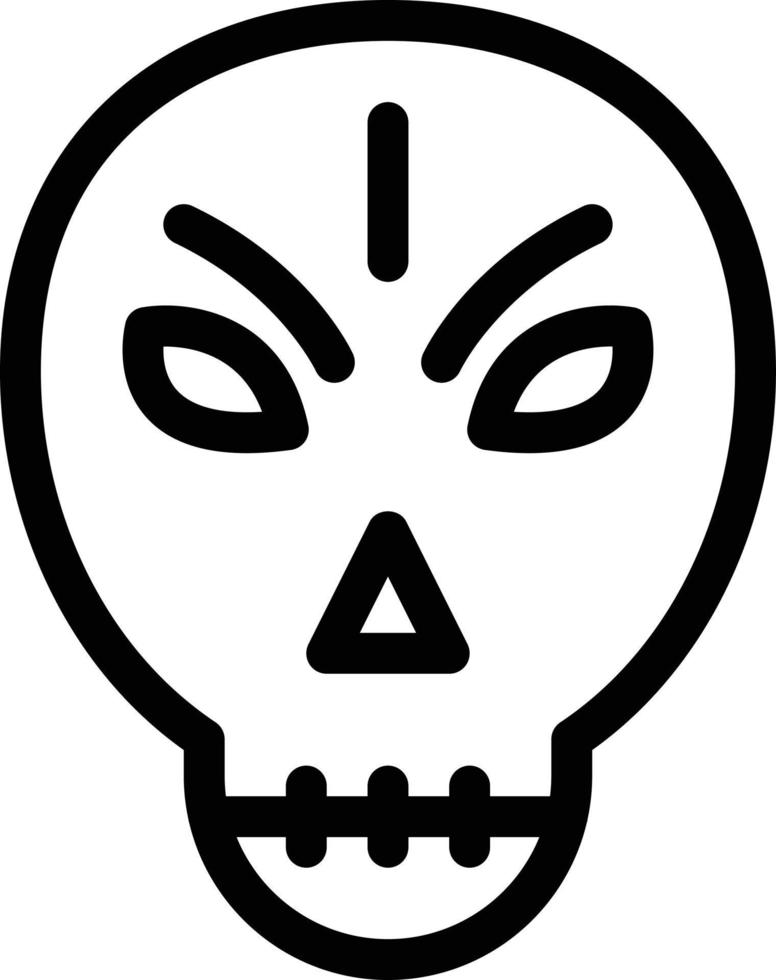 illustration vectorielle de crâne sur fond.symboles de qualité premium.icônes vectorielles pour le concept et la conception graphique. vecteur