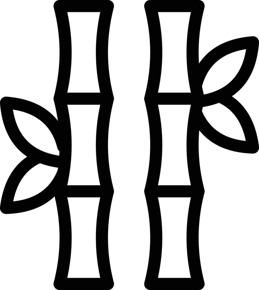 illustration vectorielle de bambou sur fond.symboles de qualité premium.icônes vectorielles pour le concept et la conception graphique. vecteur