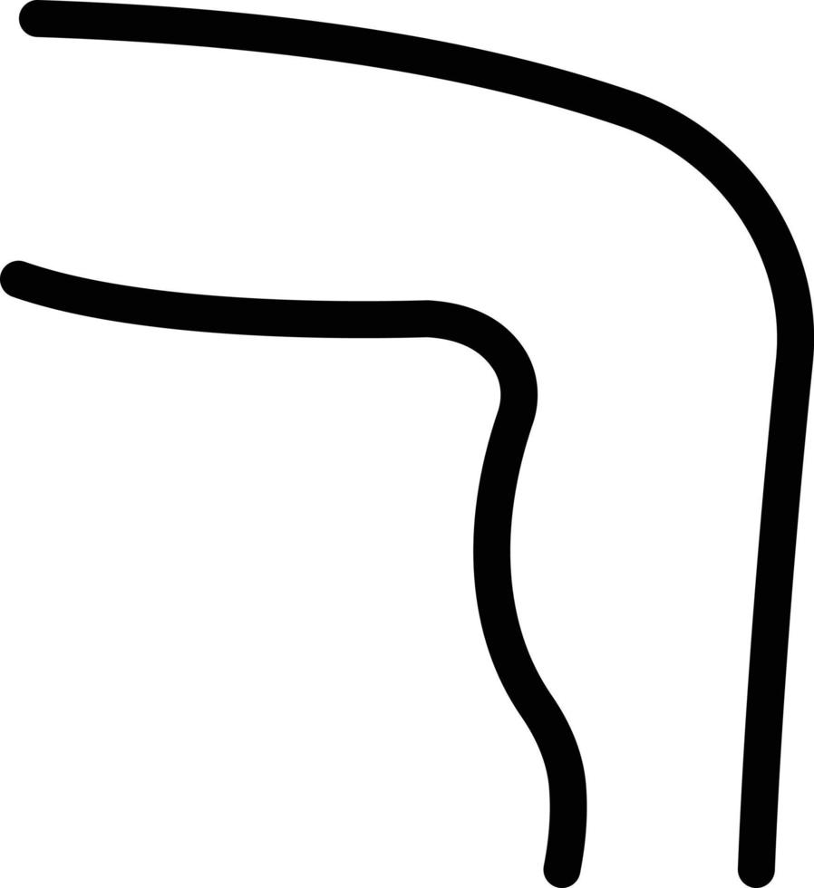 illustration vectorielle de jambe sur un fond. symboles de qualité premium. icônes vectorielles pour le concept et la conception graphique. vecteur