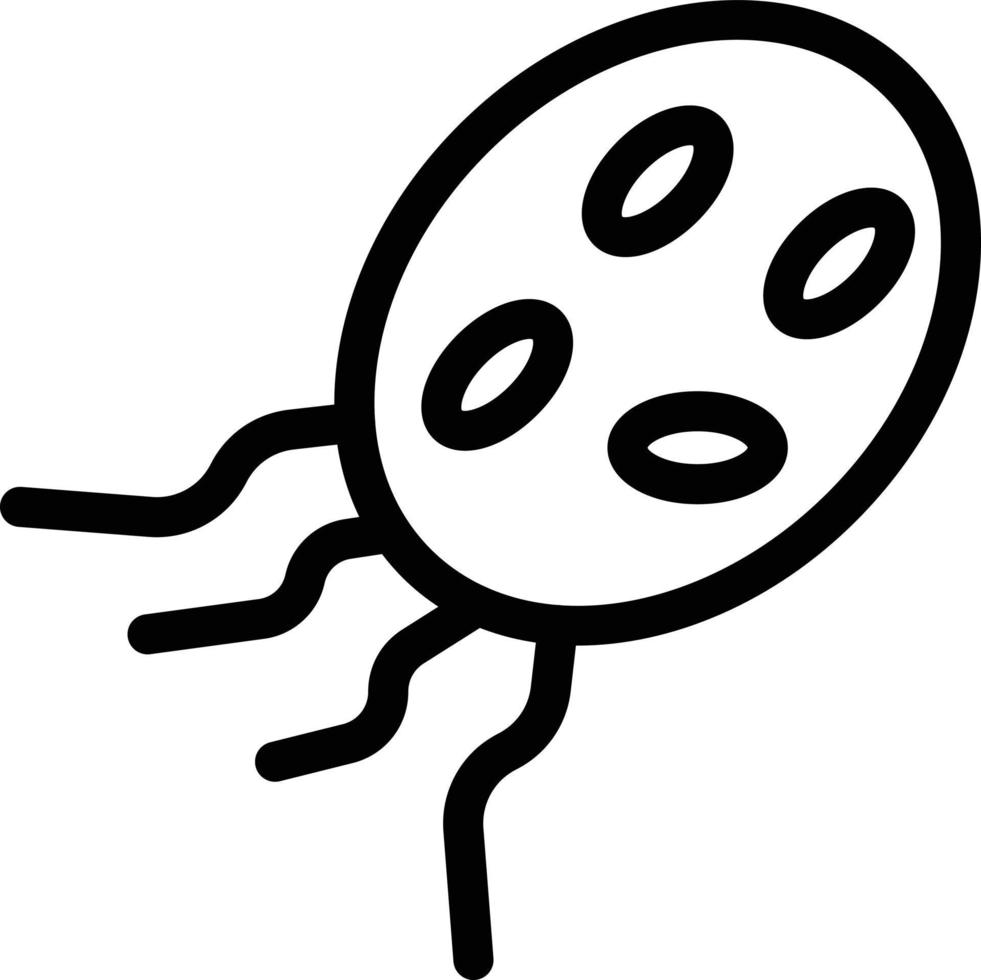 illustration vectorielle de bactéries sur un fond. symboles de qualité premium. icônes vectorielles pour le concept et la conception graphique. vecteur
