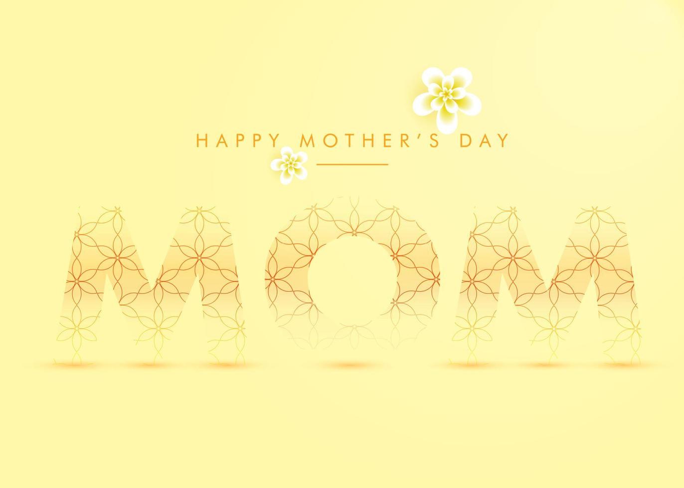 conception de vecteur de maman heureuse fête des mères, bannière de papier peint fond floral fête des mères