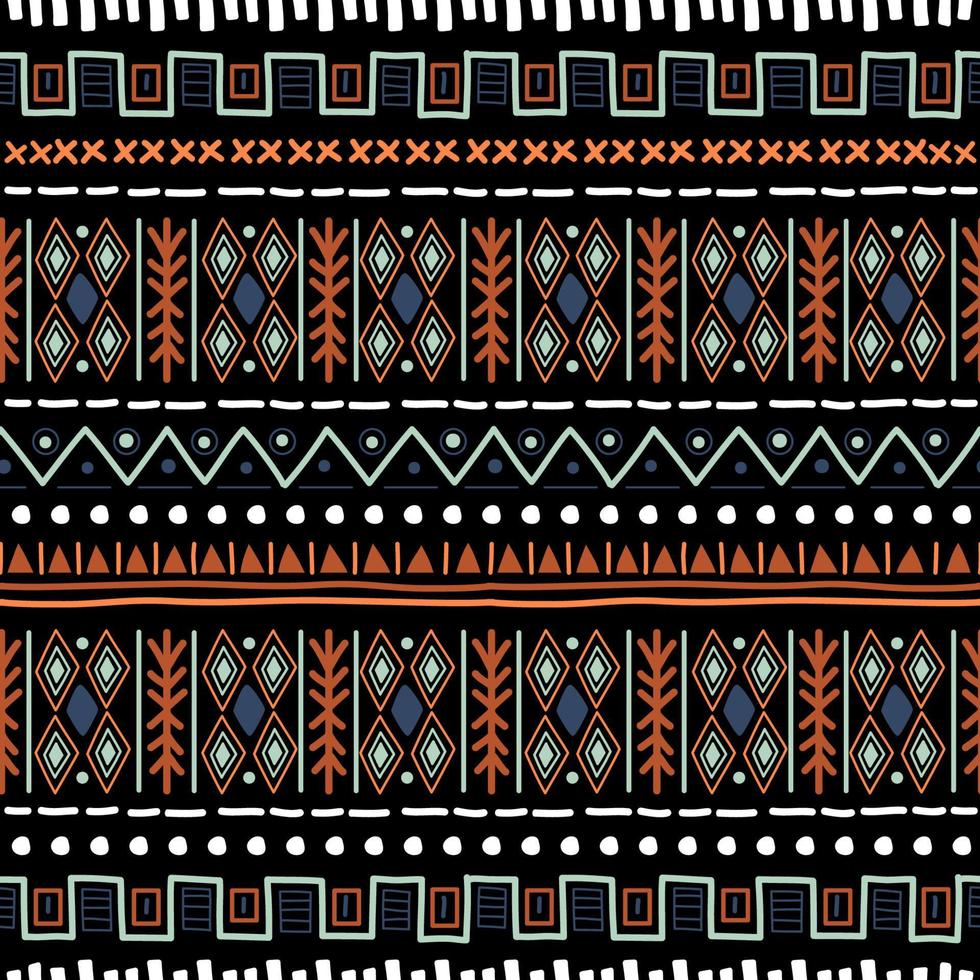 modèle sans couture navajo. fond ikat avec texture de conception traditionnelle vecteur