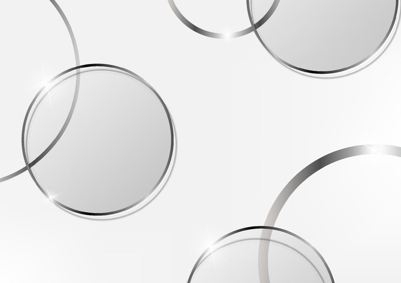 conception abstraite de miroir transparent sur fond blanc vecteur