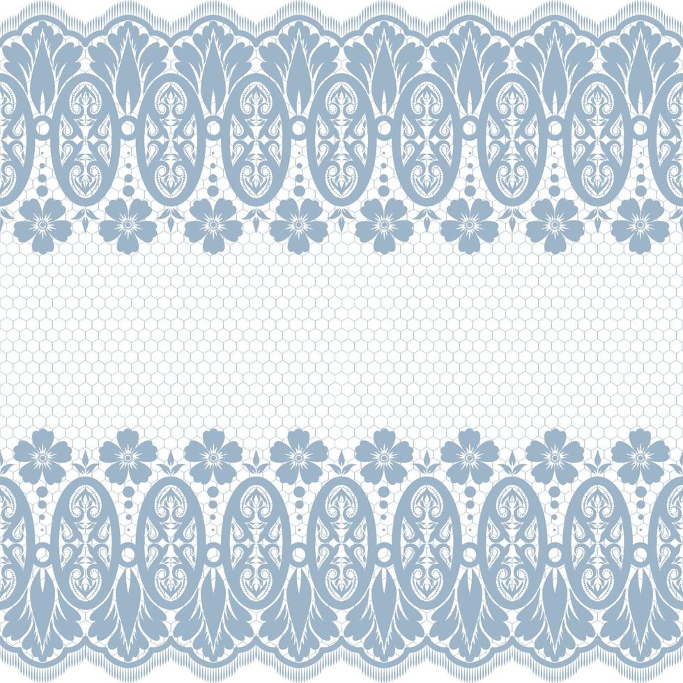 motif de dentelle transparente abstraite avec des fleurs vecteur