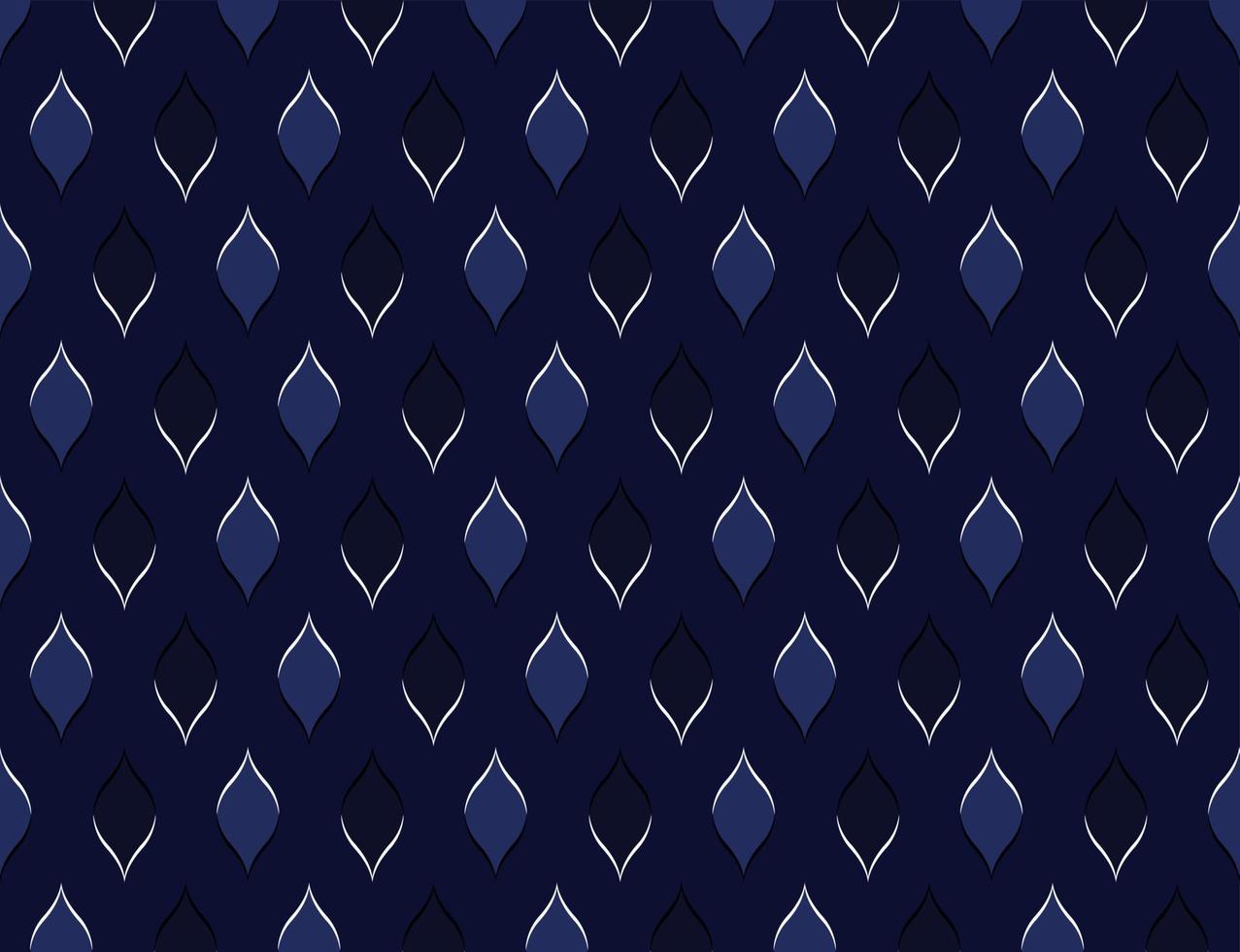 motif ethnique géométrique bleu foncé pour le fond ou le papier peint et les vêtements jupe tapis tapis papier peint vêtements vêtements emballage batik tissu vêtements avec triangle bleu foncé vecteur, illustration vecteur