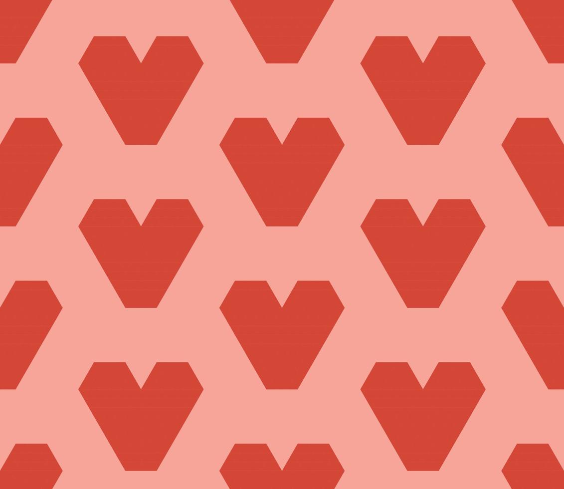 patternaabstract transparente motif géométrique sans soudure avec des coeurs, fond de la saint-valentin. vecteur