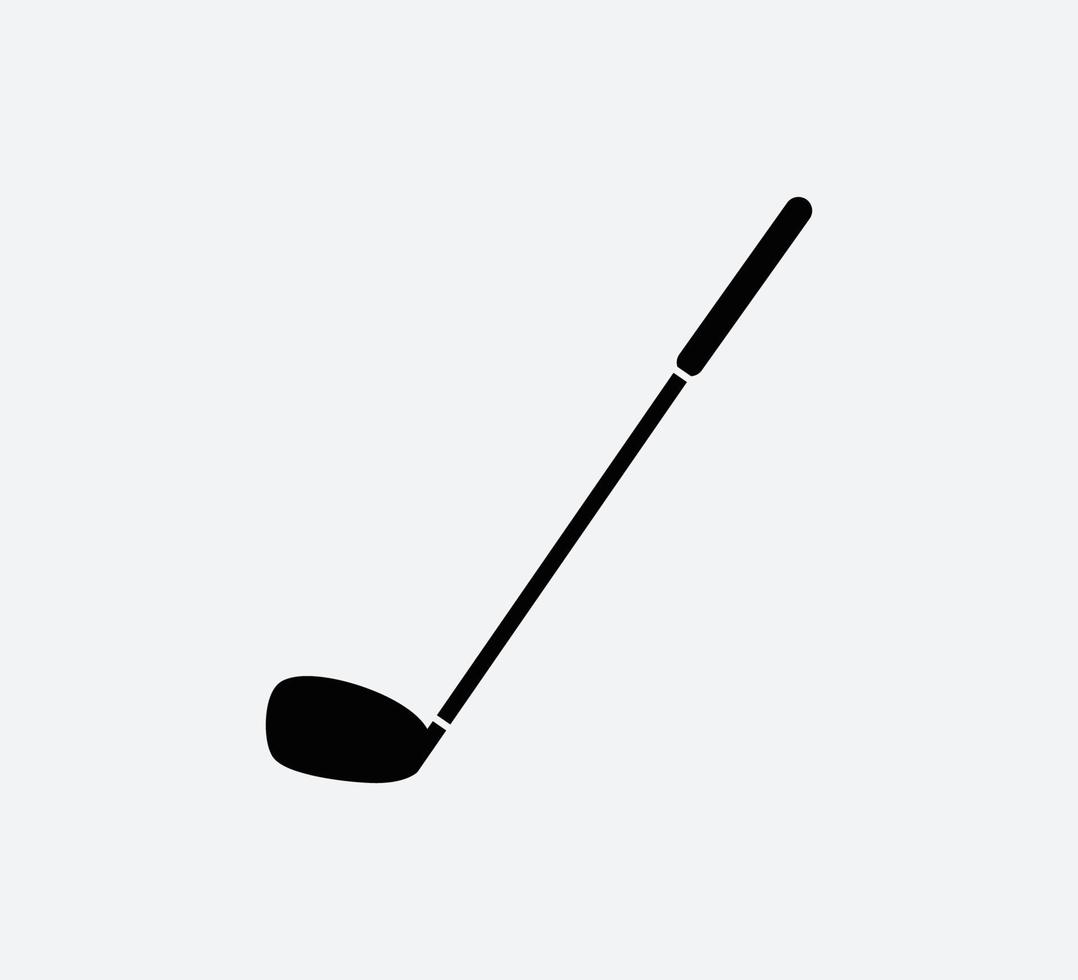 modèle de logo vectoriel icône golf bâton