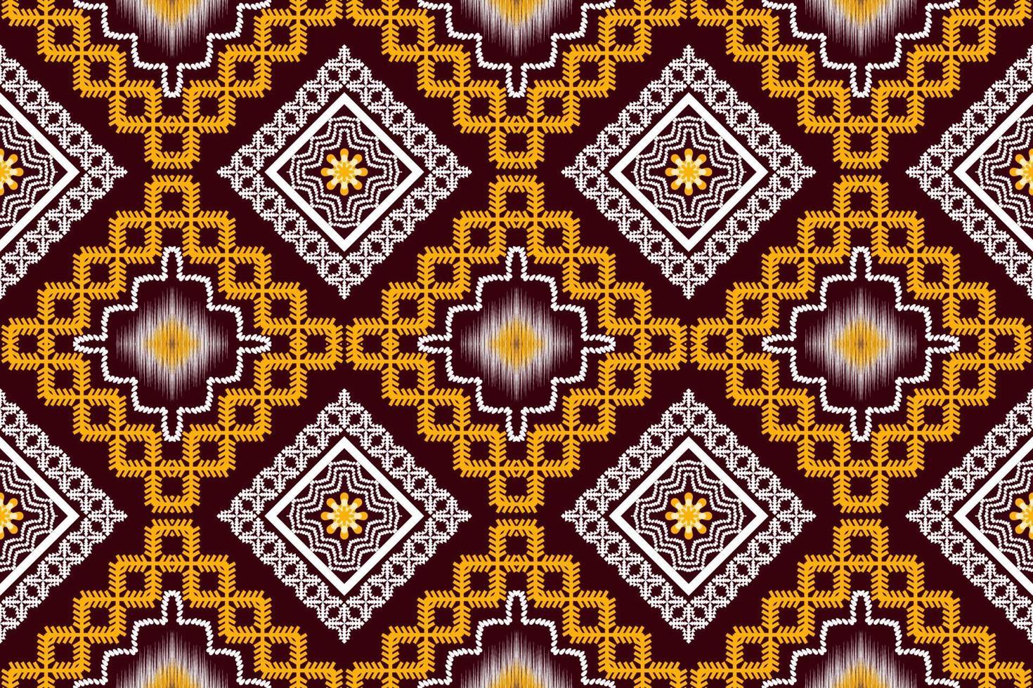 motif d'art traditionnel oriental ethnique géométrique.figure style de broderie tribale.design pour le fond, le papier peint, les vêtements, l'emballage, le tissu, l'élément, l'illustration vectorielle. vecteur