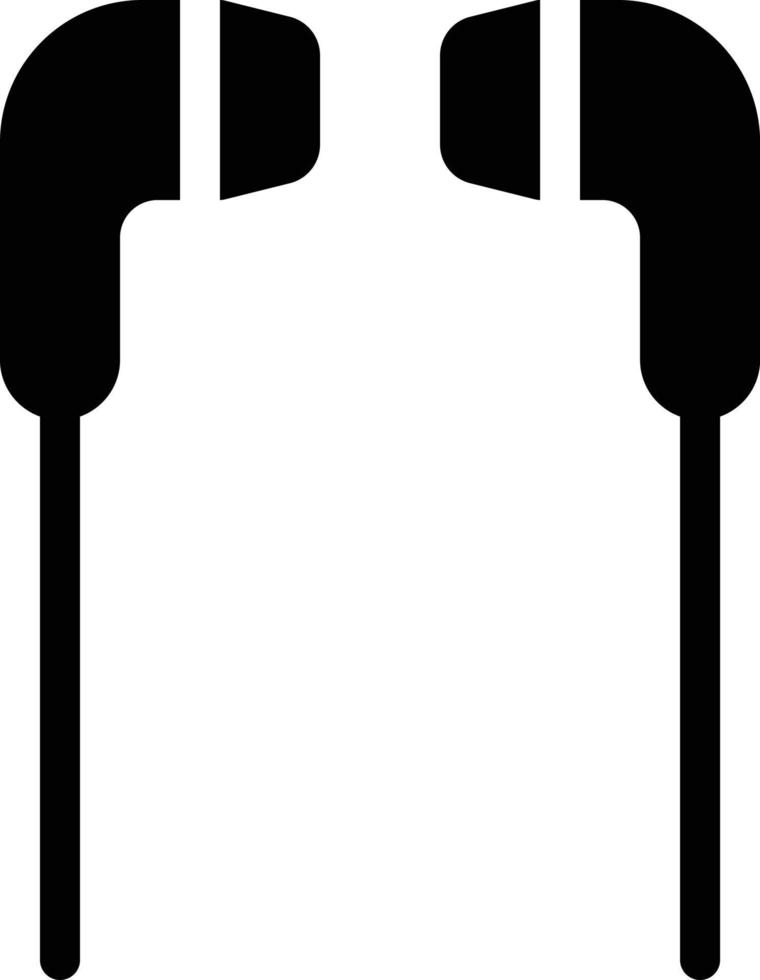 illustration vectorielle d'écouteurs sur fond. symboles de qualité premium. icônes vectorielles pour le concept et la conception graphique. vecteur