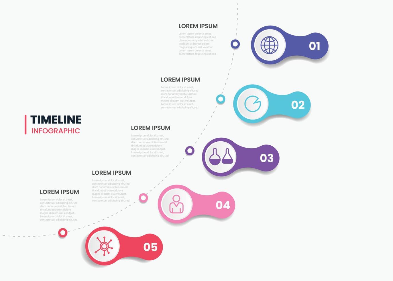 conception de modèle d'infographie d'entreprise vecteur