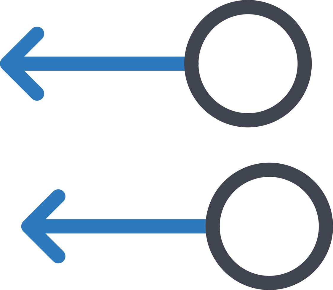 double flèches gauche illustration vectorielle sur un fond. symboles de qualité premium. icônes vectorielles pour le concept et la conception graphique. vecteur