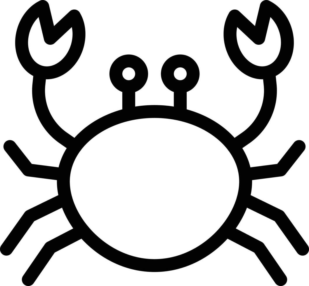 illustration vectorielle de crabe sur fond.symboles de qualité premium.icônes vectorielles pour le concept et la conception graphique. vecteur