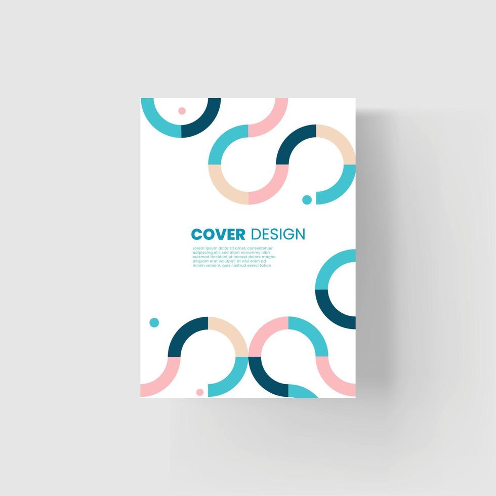 brochure et modèle de conception de couverture de livre vecteur