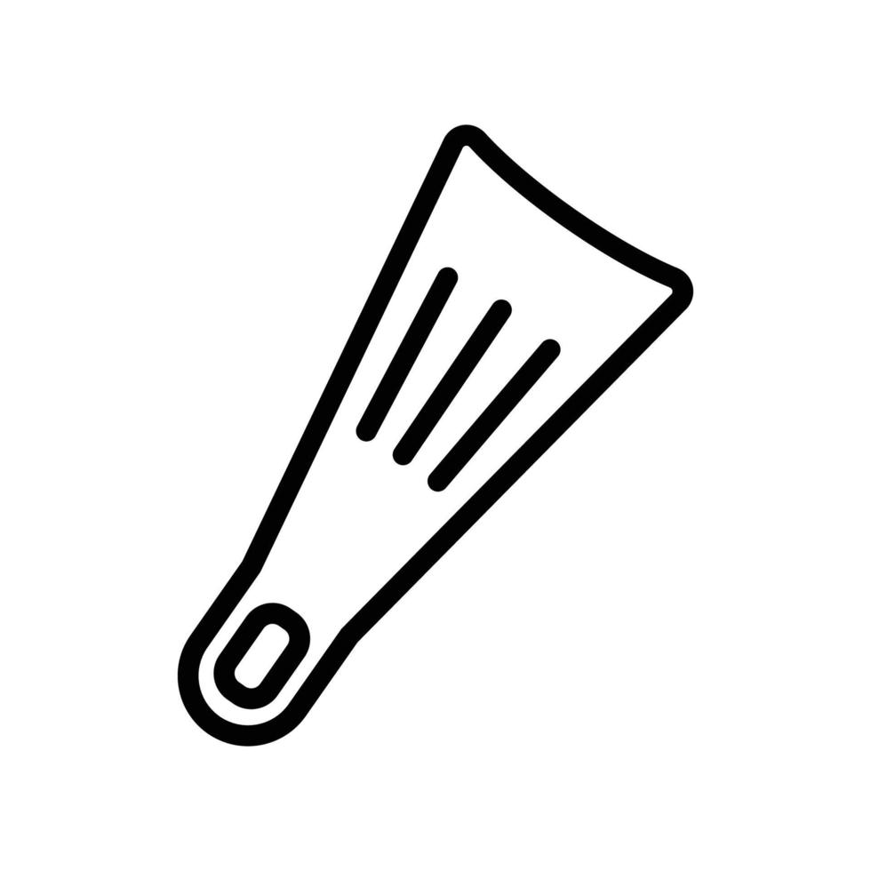 vecteur d'icône de palmes de natation. natation, sport. style d'icône de ligne. illustration de conception simple modifiable