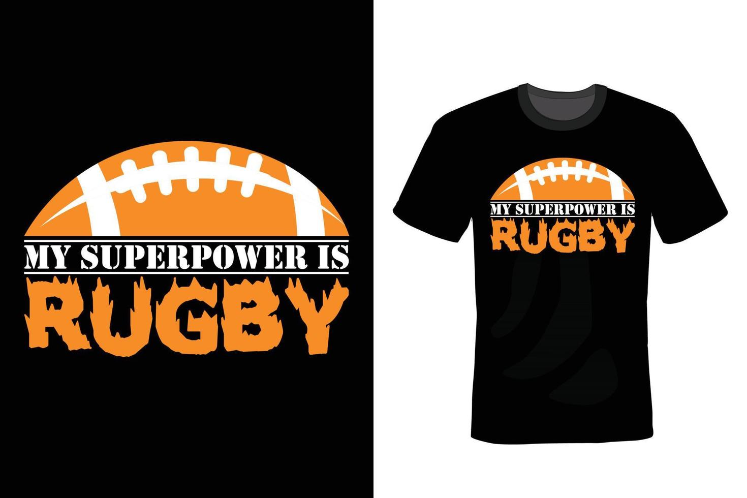 conception de t-shirt de rugby, vintage, typographie vecteur