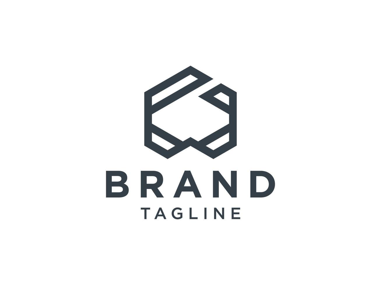 lettre initiale abstraite w logo. symbole linéaire noir isolé sur fond blanc. utilisable pour les logos d'entreprise et de soins de santé. élément de modèle de conception de logo vectoriel plat.