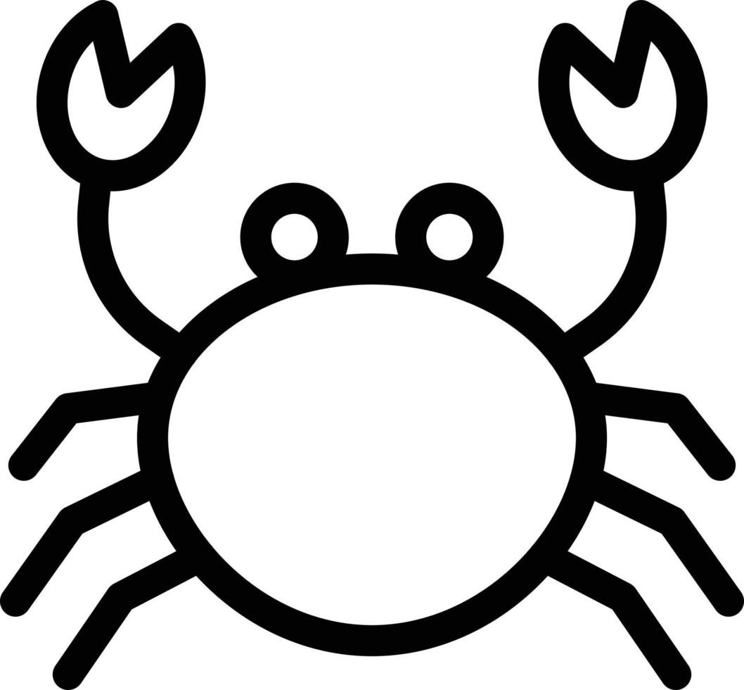 illustration vectorielle de crabe sur fond.symboles de qualité premium.icônes vectorielles pour le concept et la conception graphique. vecteur