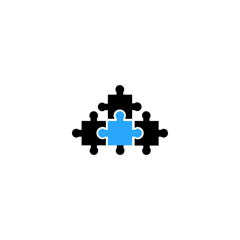 icône de réparation de puzzle créatif vecteur