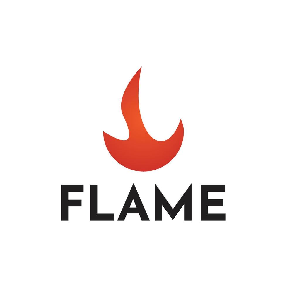 création de logo de feu moderne vecteur