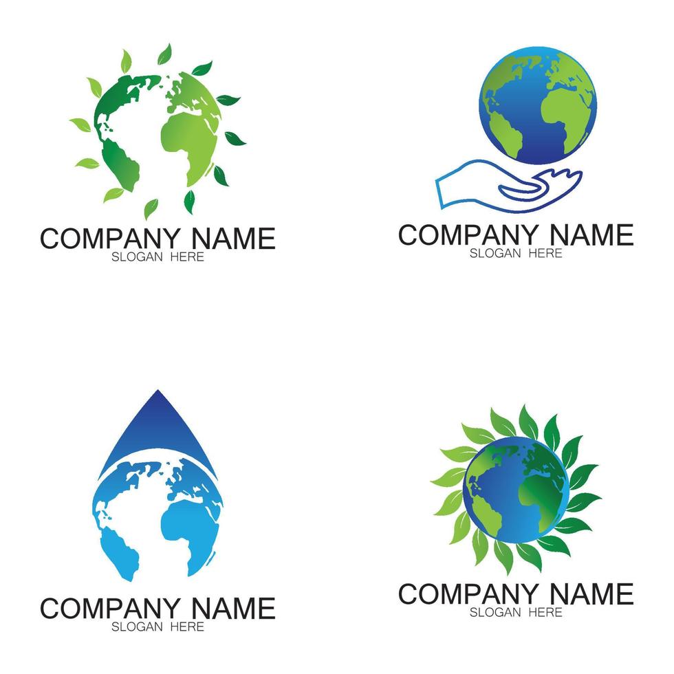 icône de vecteur de conceptions de logo du monde