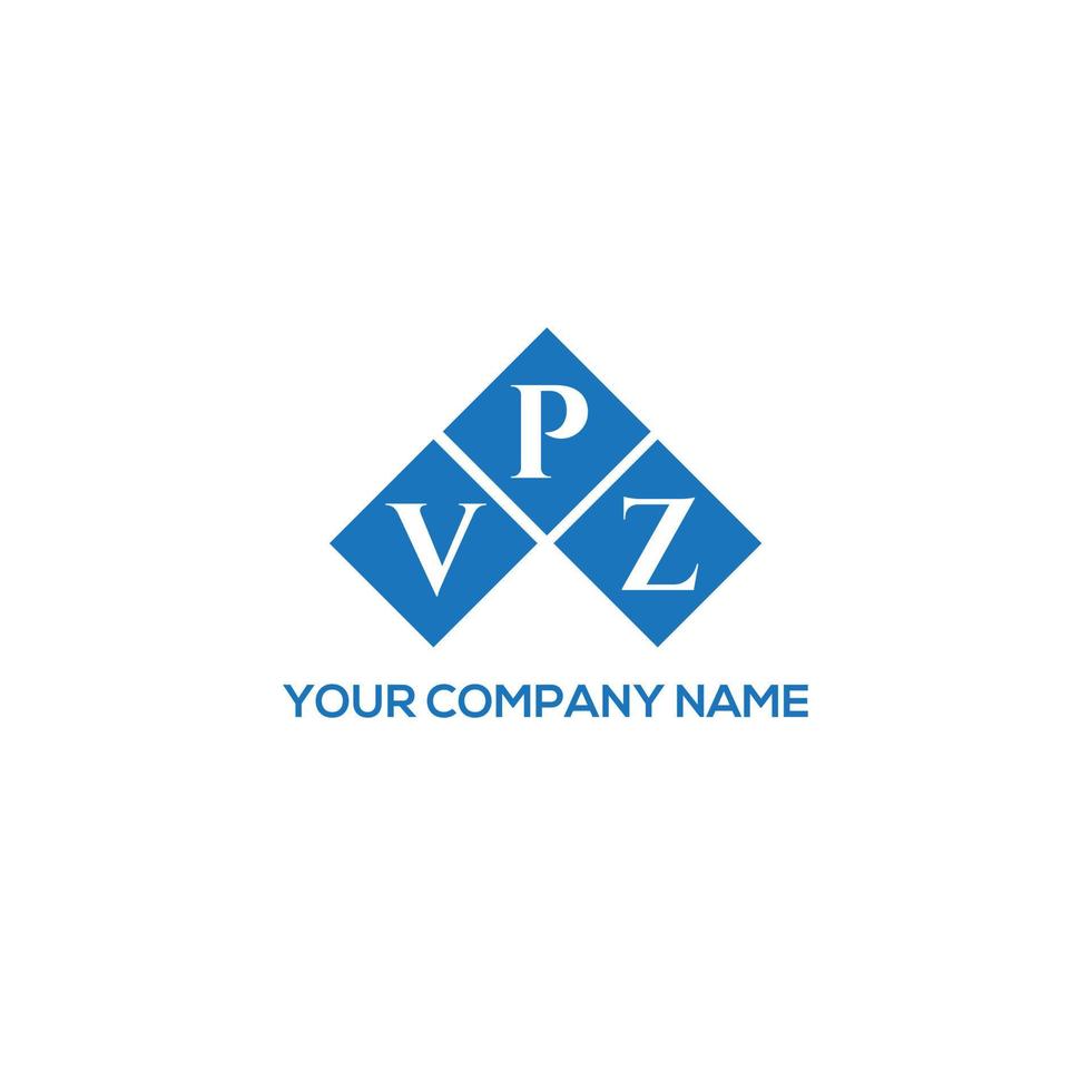 création de logo de lettre vpz sur fond blanc. concept de logo de lettre initiales créatives vpz. conception de lettre vpz. vecteur